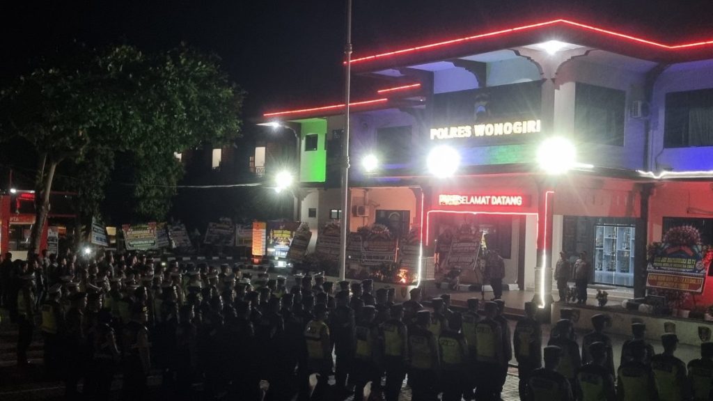 Polres Wonogiri Gelar Patroli Skala Besar Jelang Malam 1 Syuro